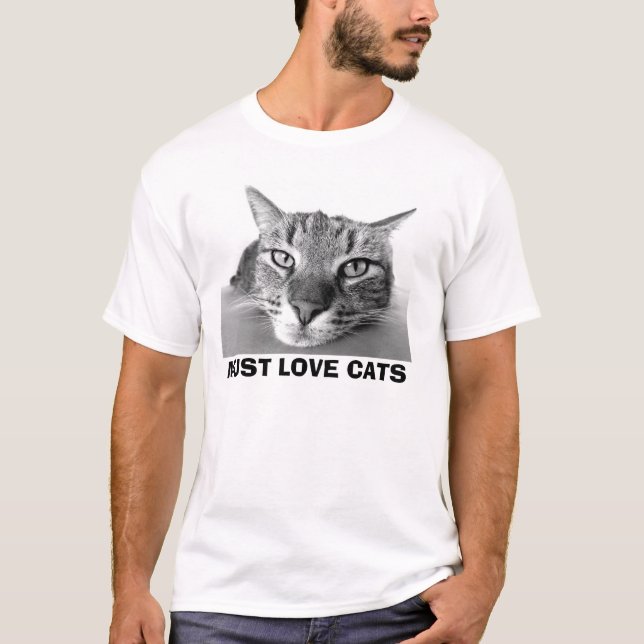 DOIT AIMER des CHATS, T-shirt de chat (Devant)