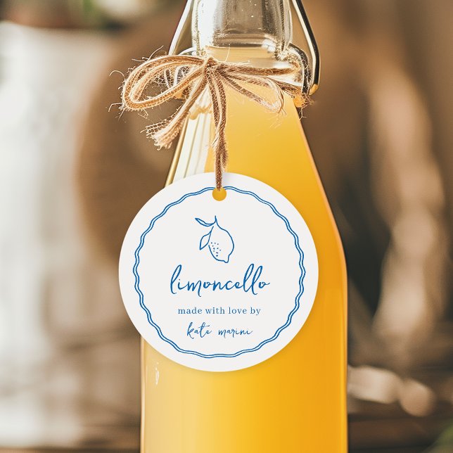 Dolce Vita Étiquettes Limoncello manuscrites (Créateur téléchargé)