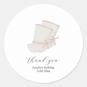 Doljanchi coréen rose merci autocollant