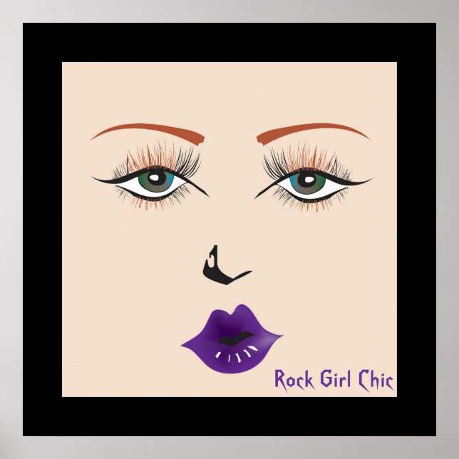 Doll Face "Rock Girl Chic" Poster (Devant)