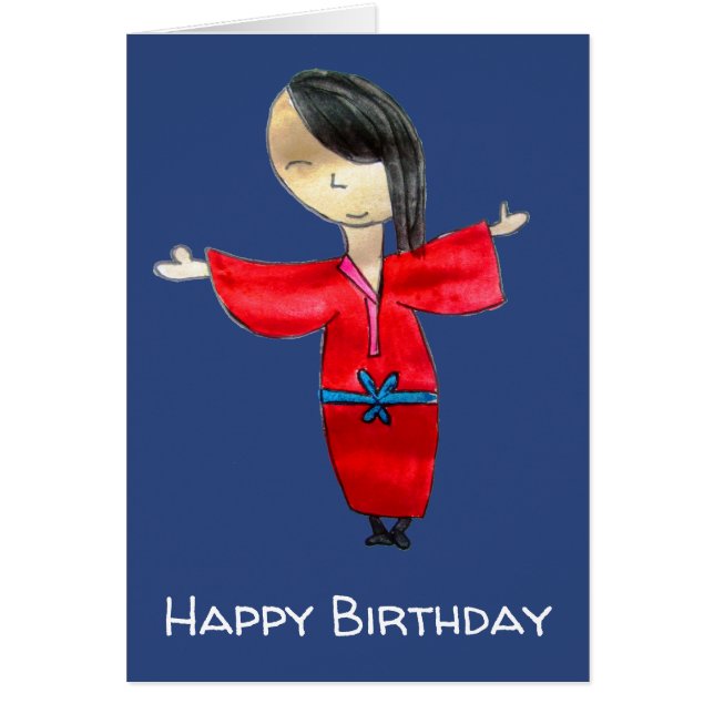 Doll japonais de dessin animé anniversaire de enfa (Devant)