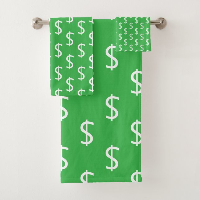 Dollar Blanc $ignes Répéter Décoratif Vert Brt (En situation)