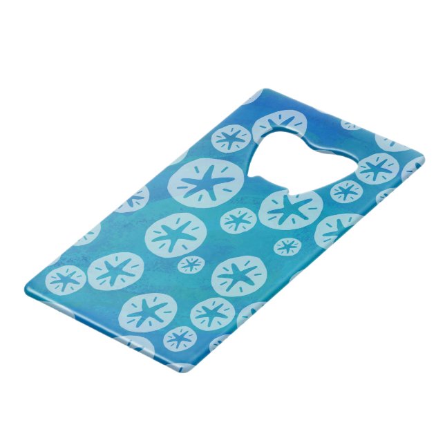 Dollar de sable blanc et Motif bleu (Devant Angle)