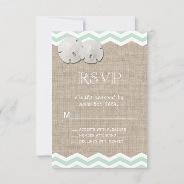 Dollar de Sable & Chevron RSVP (Dos)