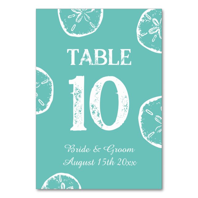 Dollar de sable pour numéros de table de mariage s (Par défaut)