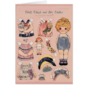 Dolly Dingle et sa carte Dollies Paper Doll