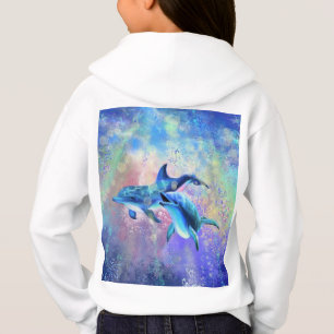 Dolphin Couple Sweat - shirt à capuche heureux Fam