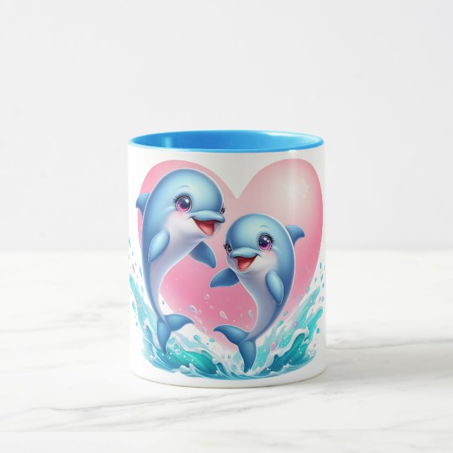 Dolphin love Mug (Centre)