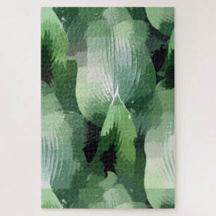 Domaine de verdure Contemporain Linéaire Puzzle Pu