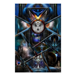 Domaine Des Imaginaires Fractés Matrice Poster Par