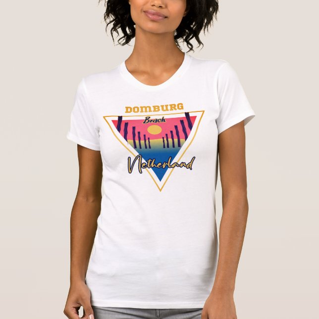 Domburg Beach Netherland T-Shirt (Devant)