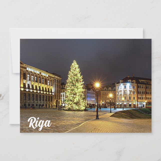 Dôme Carré avec sapin de Noël à Riga (Devant)