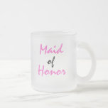 Domestique de tasse d'honneur<br><div class="desc">La domestique en verre givré de la tasse d'honneur est grande pour des noces. Trouvez la jeune mariée,  la demoiselle d'honneur,  la dame de honneur,  et les tasses étant assorties de demoiselle de honneur dans notre magasin maintenant.</div>