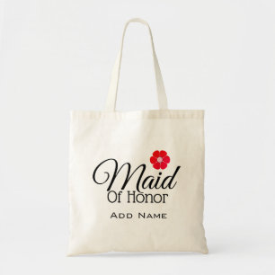Domestique rouge de mariages de fleur de sac