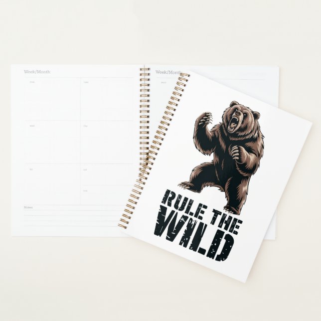 Dominance sauvage : Puissance grinçante des grizzl (Devant avec enveloppe)