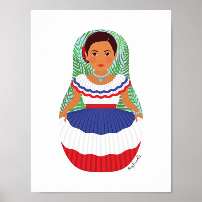 Dominican Matryoshka Poster (Devant)