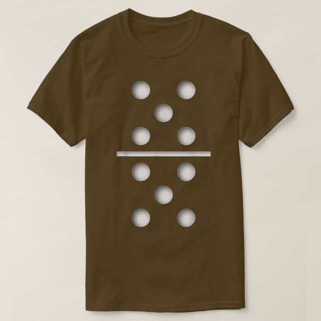 Domino Game 5 5 Chemise Halloween T-shirt Noël 1 (Design devant)