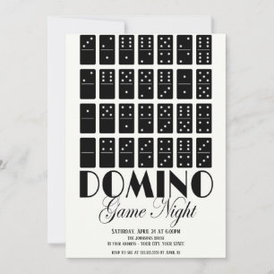 Domino Game Night Invitation