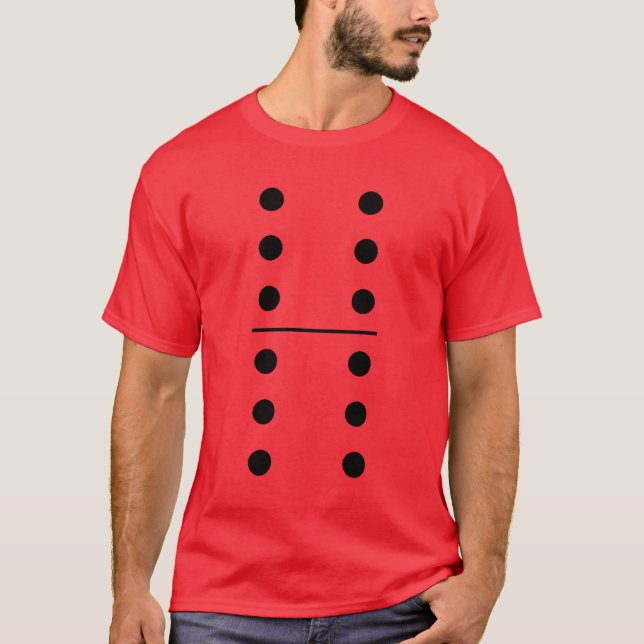 Dominos 6-6 T-shirt costume de groupe (Devant)
