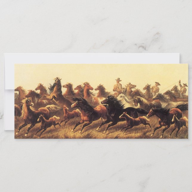 Domptage de chevaux sauvages par James Walker (Devant)