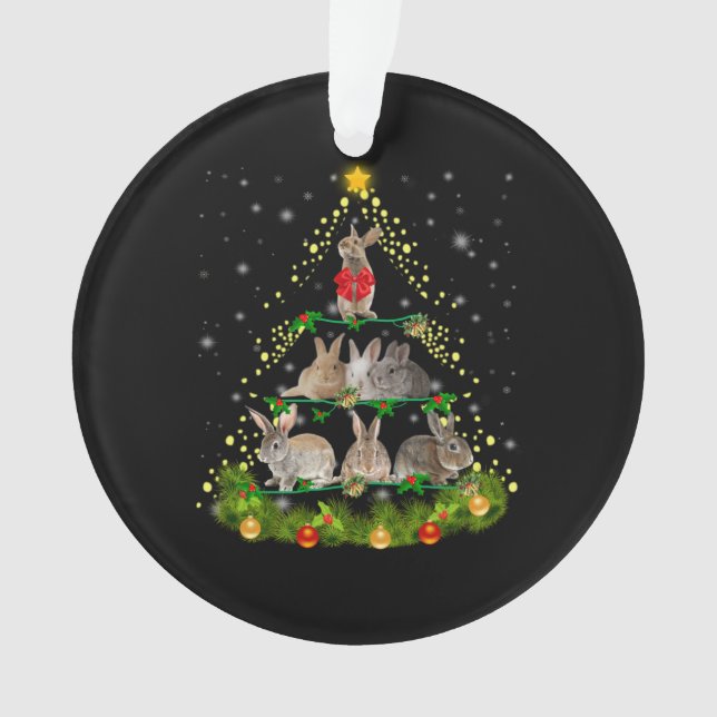 Don Bunny | Lapin Lapin Lumière Arbre de Noël (devant)