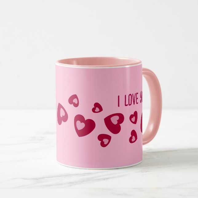 DON D'AMOUR POUR AMI, FEMME MARI PETITE AMIE MUG (Devant droit)