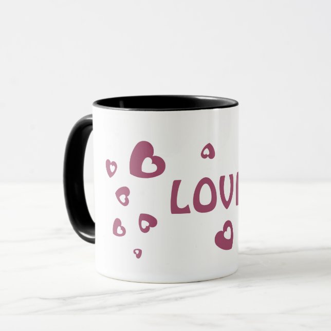 DON D'AMOUR POUR AMI, FEMME MARI PETITE AMIE MUG (Devant gauche)