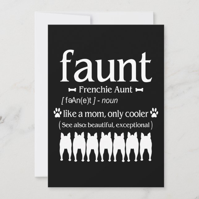 Don de chien | Frenchie Tante - Comme maman seulem (Devant)