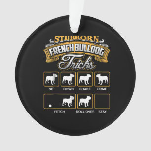 Don de chien Trucs de Bulldog français têtus
