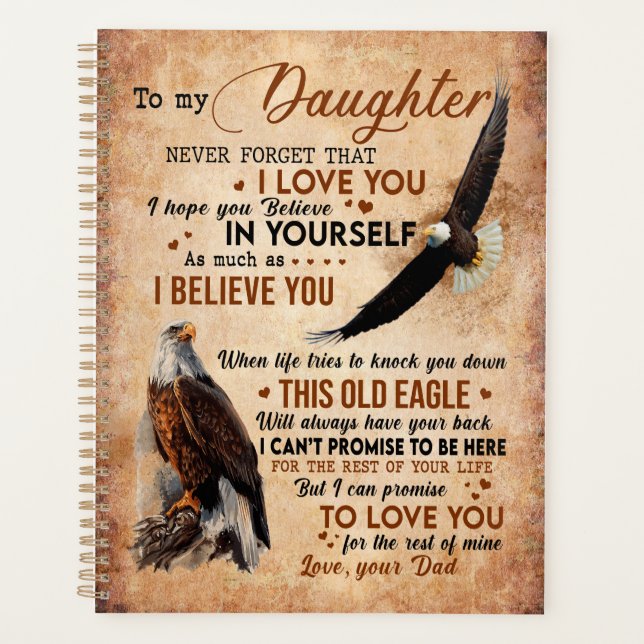 Don de fille | Lettre À Ma Fille De Papa (Devant)