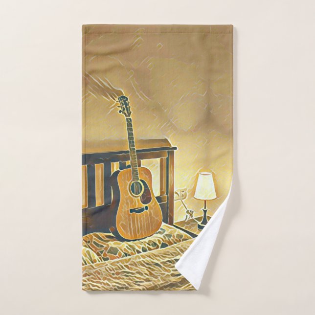 Don de guitare acoustique (Serviette à main)