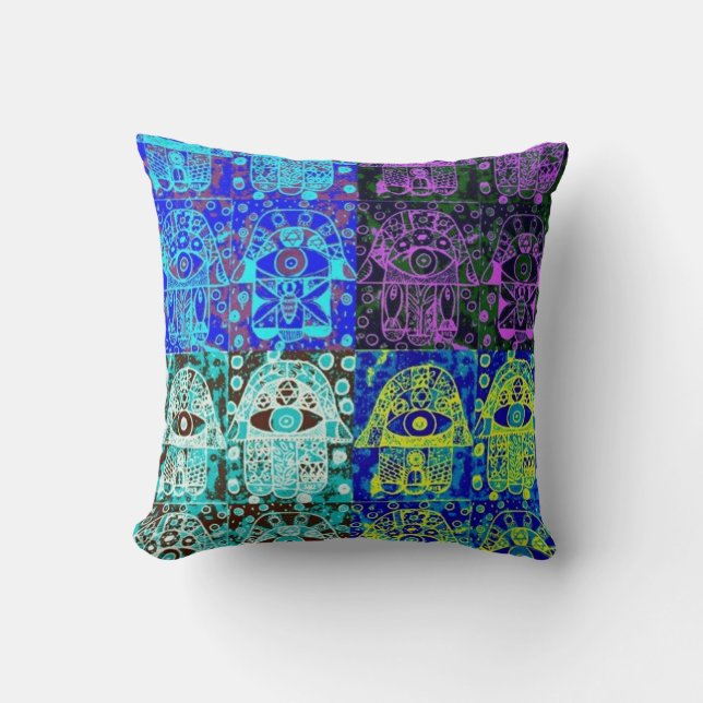 Don de Mitzvah de barre : Coussin de Hamsa (Recto)