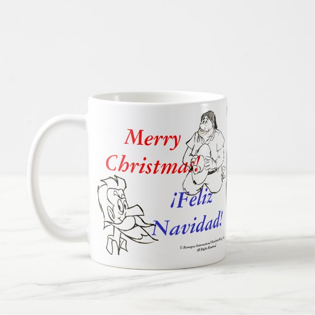 DON DON QUICHOTTE - Navidad/Noël ! Tasse Taza (Gauche)