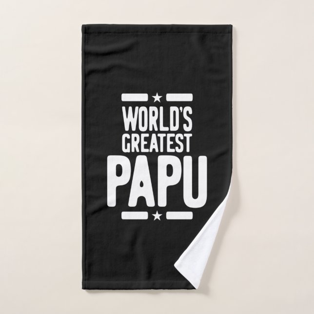 Don du plus grand Père Papu du monde (Serviette à main)
