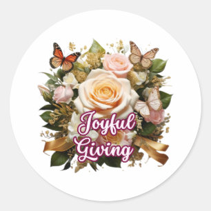 Don joyeux — Autocollant d'inspiration pour la gen
