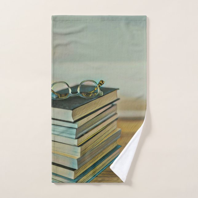 Don pour amoureux de bibliothèque (Serviette à main)