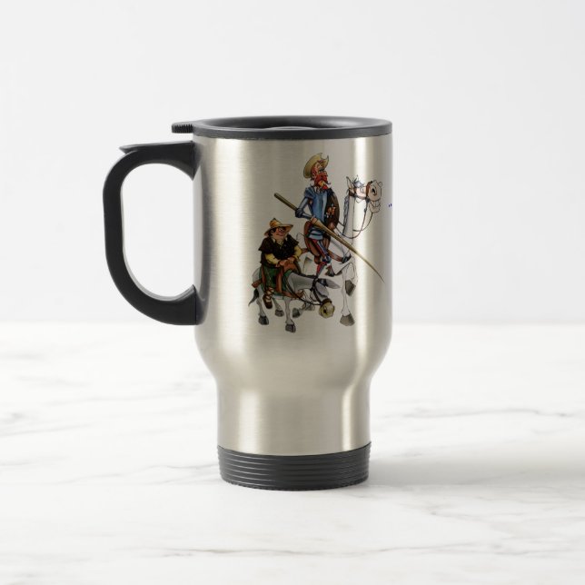 DON QUIJOTE, SANCHO, Taza - tasse de Cervantes (Gauche)