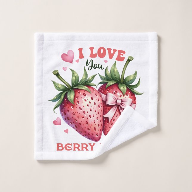 Don Valentine | Je T'Aime Beaucoup Berry (Gant de toilette)