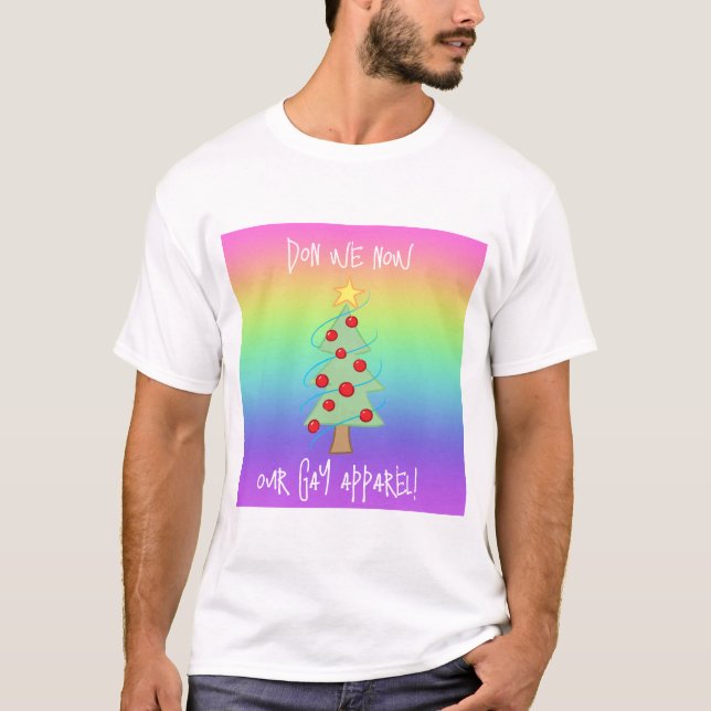 Don We Now Our Gay Apparel Rainbow T-Shirt (Devant)
