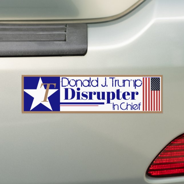 Donald J Trump Disrupteur en chef Sticker pare-cho (En voiture)