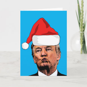 DONALD TRUMP 2024 CARTE DE NOËL KISS
