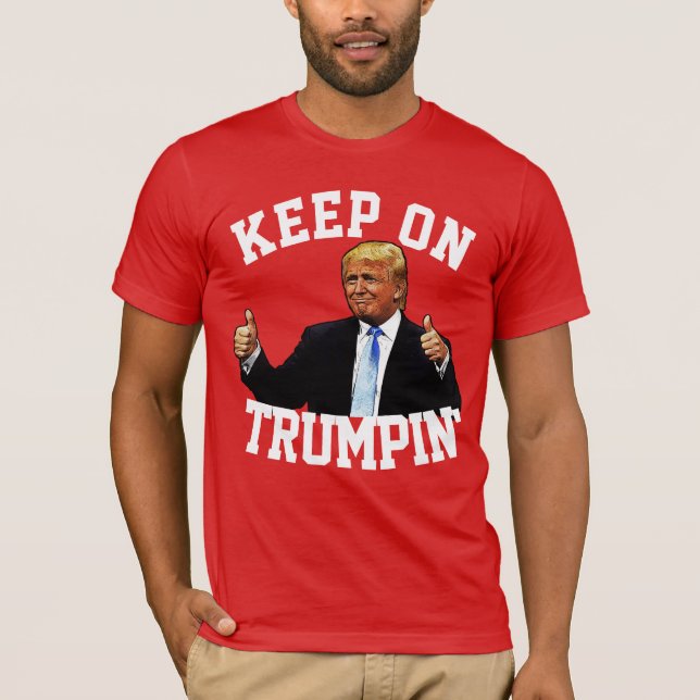 DONALD TRUMP 2024 GARDEZ LE T-shirt TRUMPIN' (Devant)
