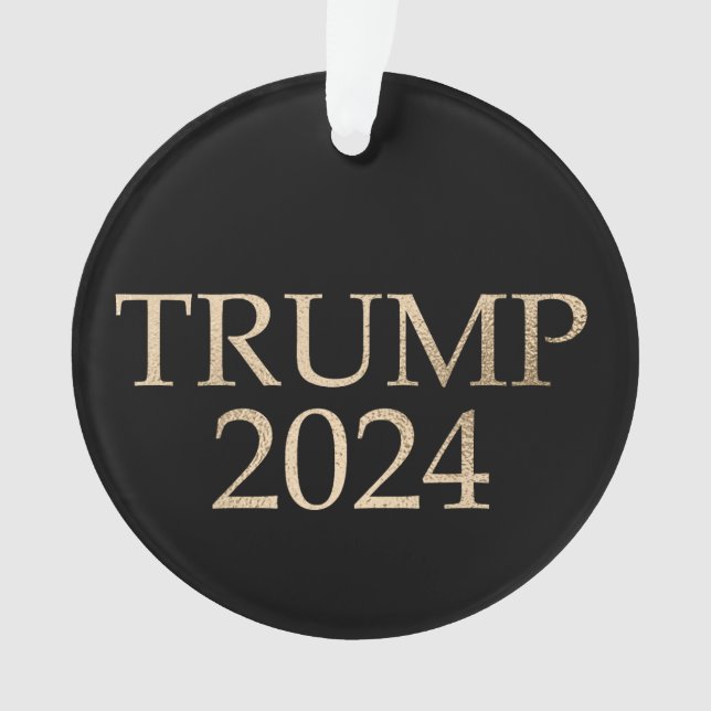 Donald Trump 2024 noir et or (devant)