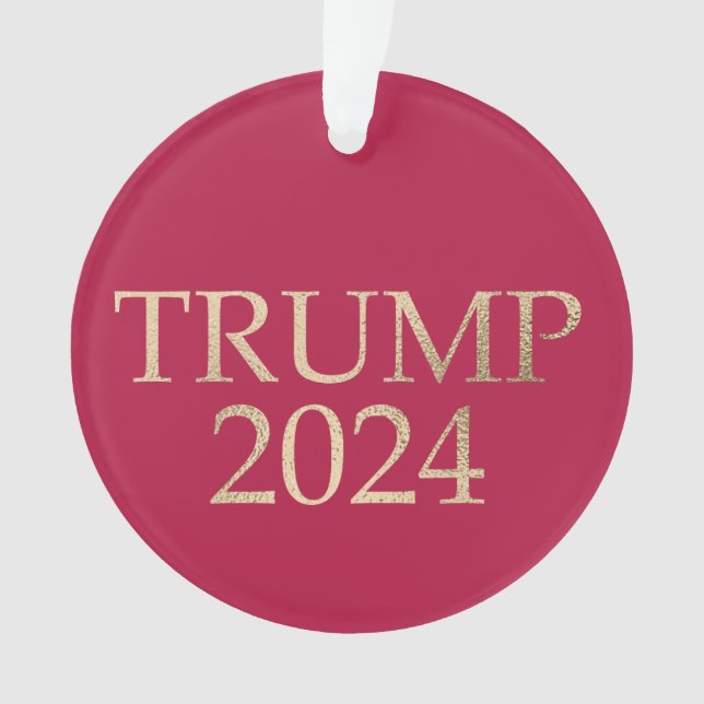 Donald Trump 2024 rouge et or (devant)