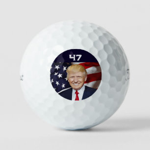 DONALD TRUMP 47ème président BALLES DE GOLF POUR P