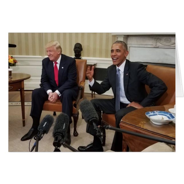 Donald Trump avec Barack Obama (Devant horizontal)