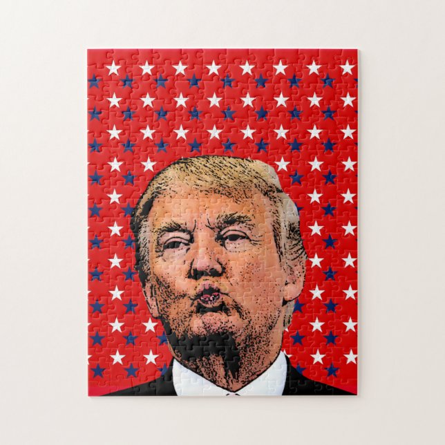 DONALD TRUMP BAISER PUZZLE FACILE (Vertical)