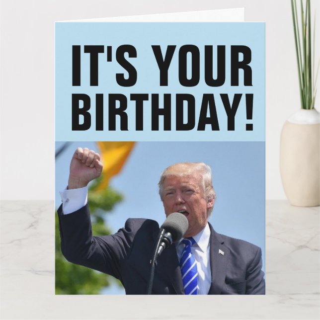 DONALD TRUMP BEAUCOUP DE CARTES D'ANNIVERSAIRE SUR (Devant)