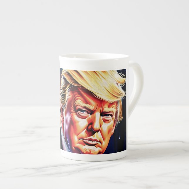 DONALD TRUMP BONE CHINA MUG (Devant droit)