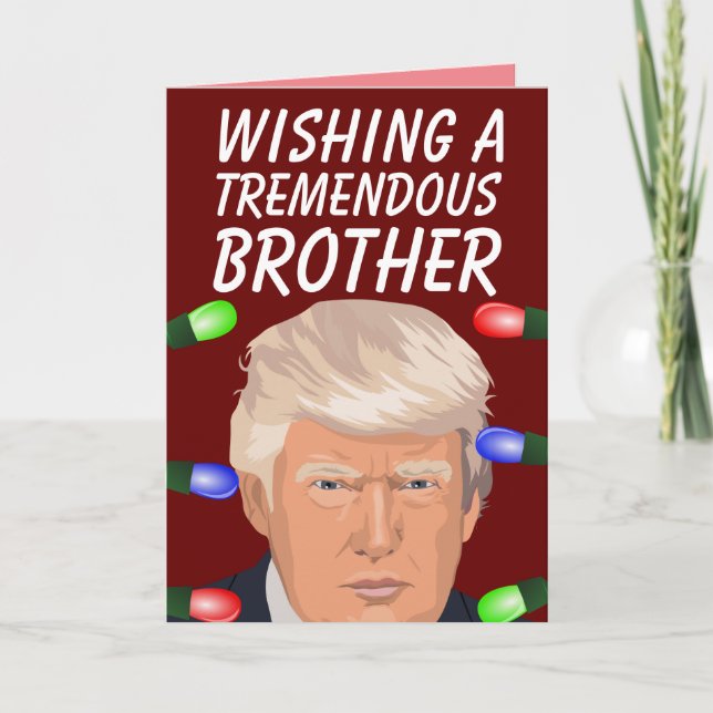 DONALD TRUMP CARTES DE NOËL BEAU FRÈRE (Devant)